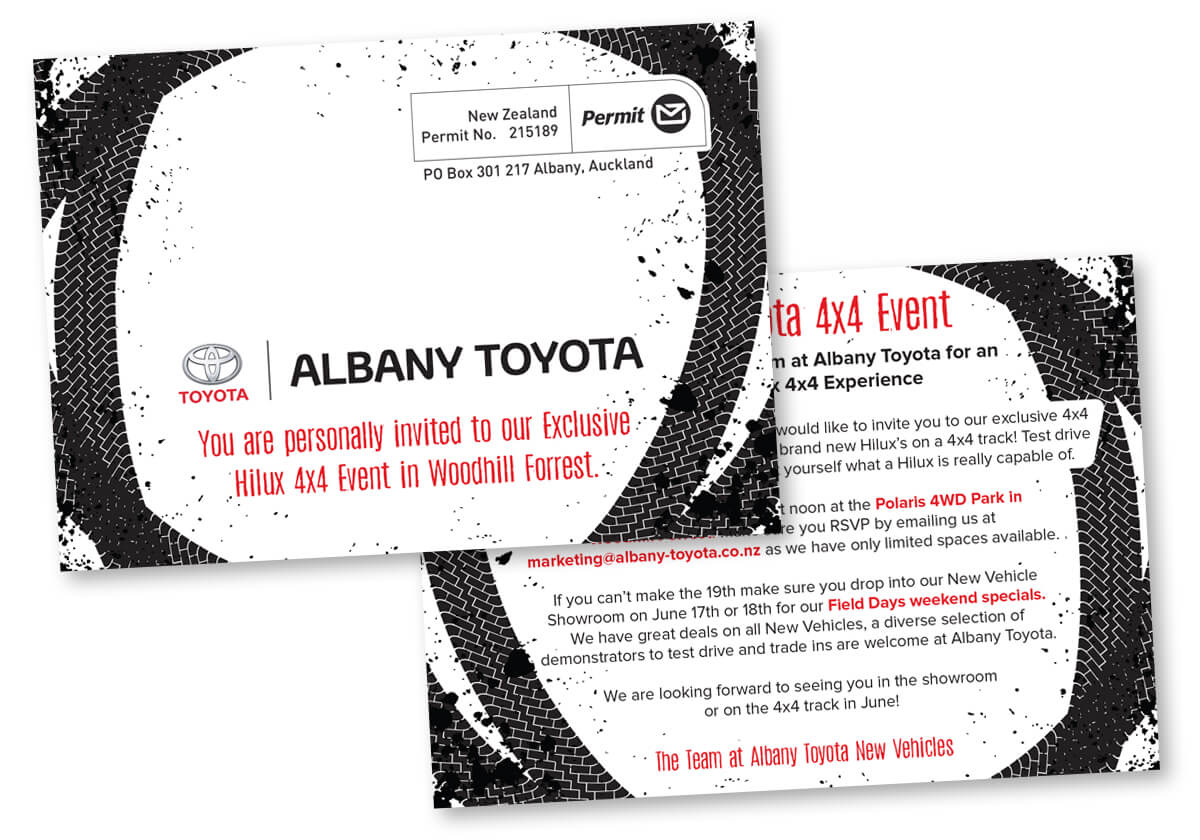 Toyota Invitation Design | Graphic Design | David McLean